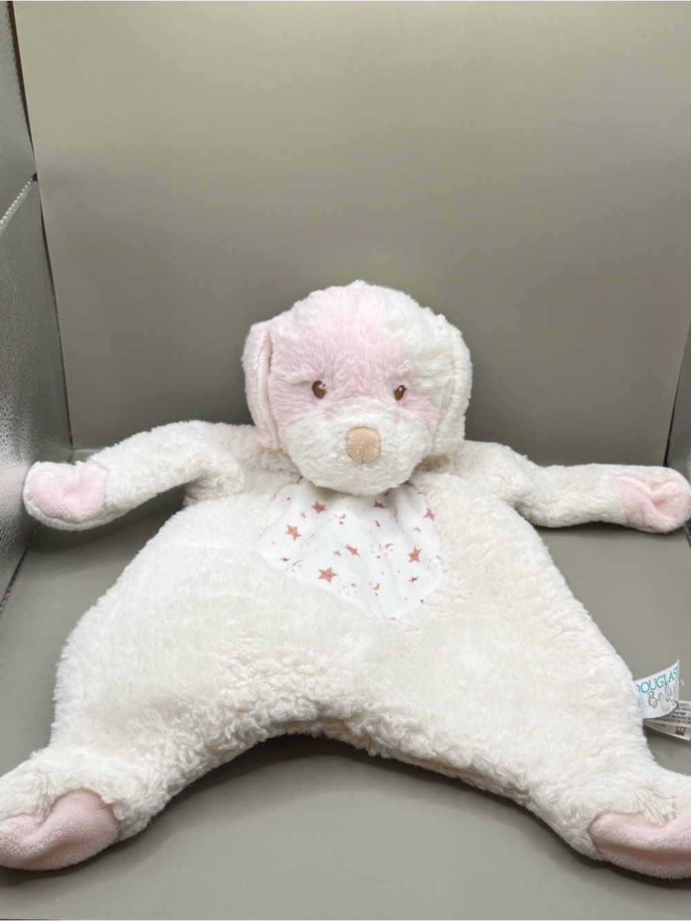Douglas Baby Rosy Puppy Lovey Security Blanket Soother Plush Stuffed Animal